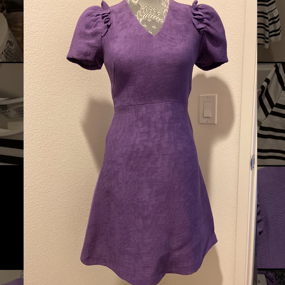 Sandro puff shoulder summer dress